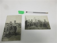 PAIR OF OLD MILITARY POST CARDS