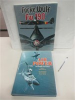 2 COFFEE TABLE MILITARY AIRCRAFT BOOKS