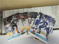 BOX OF HUNDREDS NHL HOCKEY CARDS 1990'S