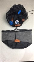 5 drawstring mesh bags