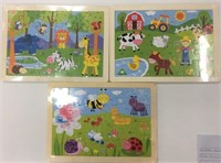 3 New Kids Wooden Puzzles
