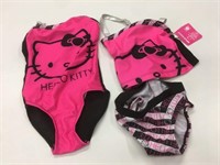 2 New Hello Kitty Size 4/5 Swimsuits