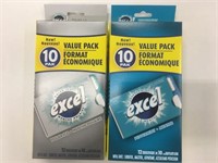 2 Value Packs Excel Gum Both Past BB 02 2020