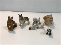 Porcelain dog figurines