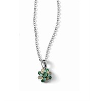 Lia Sophia Brand Mint Crystal Bouquet Necklace