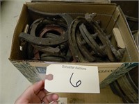 Large Lot of assorted horseshoes various sizes