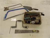 Lot of Antique Tools saws, files, planers