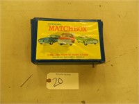 Matchbox toy car carrier and matchbox cars