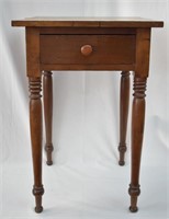 Antique One-Drawer Side Table