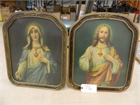 Jesus and Mary matching frames pictures