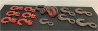 Assorted Rigging Hooks And Shackles