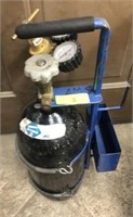 NITROGEN TANK WITH HANDLE AND GAUGES