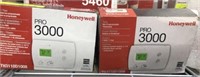 2 HONEYWELL PRO 3000 THERMOSTATS