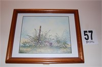 Framed Burton Dye Print 15x12"