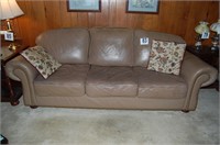 Leather Couch 33x91x37" (Possibly Matches 90)