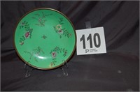 Porcelain Decorative Plate with Metal Backing