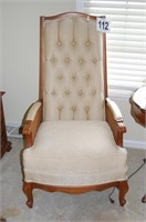 Upholstered Straight Back Chair 44x22x25.5"