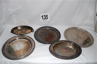 Assorted Sliver Plated Trays