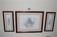 3 Frame Prints by Bert Rand (2 sizes 12.5x26.5"