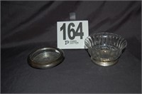 Silver Plated and Glass Dishes 4.5"