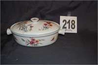 Serving Bowl with Lid 13" Jardin by Andrea