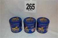 3 King Leo Tin Cans