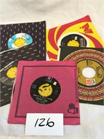 5 retro 45 records