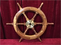 24" Wood Ship's Wheel
