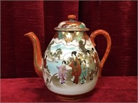 Hand Painted Oriental Tea Pot