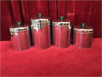 1960s Pantry Queen 4-Pc Canister Set
