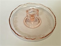 Pink Depression Glass 9" Dish