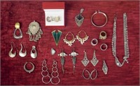 Grouping of Silver Jewelry
