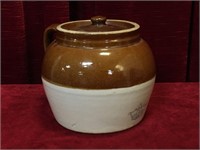 Vintage 2qt Stoneware Bean Pot