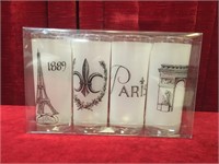 4pc Paris Glass Set - NIP