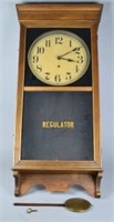 Vintage Wall Hanging Regulator Clock