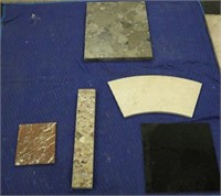 5 Mixed Granite & Marble Pieces