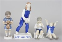 Group of Bing and Grondahl Figurines