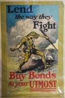 EM Ashe WWI War Bonds Poster