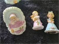 Vintage 1981 Enesco baby, 1 and 2 Figurines