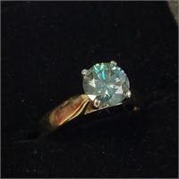 $2800 14K  Moissanite(1.3ct) Ring