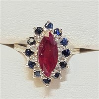 $5000 14K  Natural Ruby(2.4ct) Natural Sapphire(0.