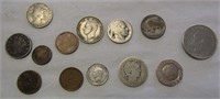 Lot of Foreign & Domestic Coins