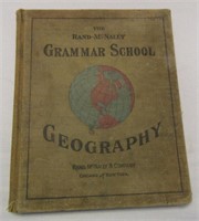 1897 Rand McNally Grammar School Geography Book