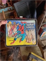 Super Heroes Vintage Metal Lunch Box