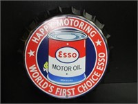Esso Happy Motoring Bottle Cap Sign