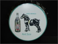 Dawes Brewery Black Horse Ale Bottle Cap Sign