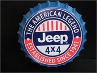 Jeep 4x4 Bottle Cap Sign
