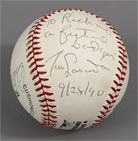 Autographed Lasorda/ Hershiser Baseball
