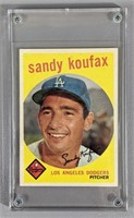 1959 Topps Sandy Koufax Baseball Card #163