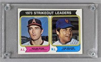 1974 Topps 1973 Strikeout Leaders Baseball Card